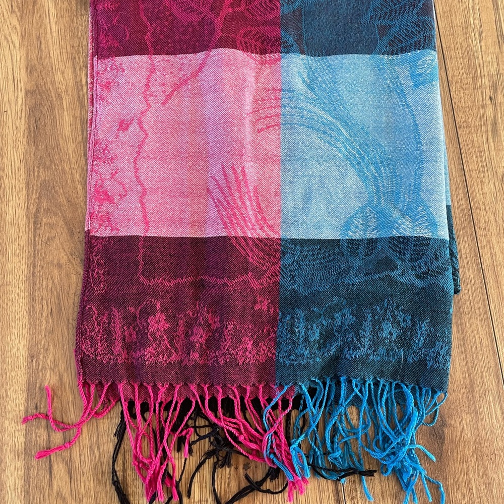 Colorful Patchwork Pashmina - Picture 5 of 5
